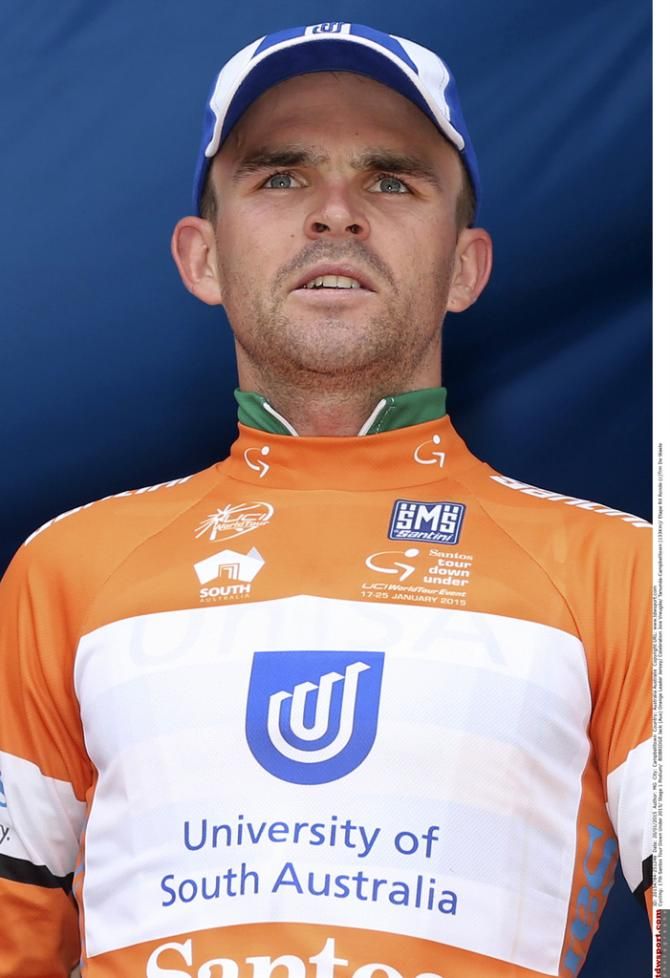 The first Tour Down Under leader of 2015, Jack Bobridge (UniSA)