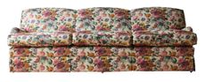 A sofa in Dahlia, one of Flora Soames’s own fabric designs.