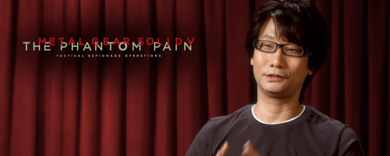 Hideo Kojima speaking during a Konami pre-E3 show in 2013.