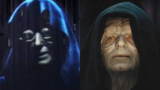 Clive Revill, Marjorie Eaton, and Ian McDiarmid as Emperor Palpatine