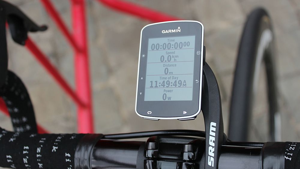 AG2R's Jesse Sergent keeps it relatively simple for data on his Edge 520