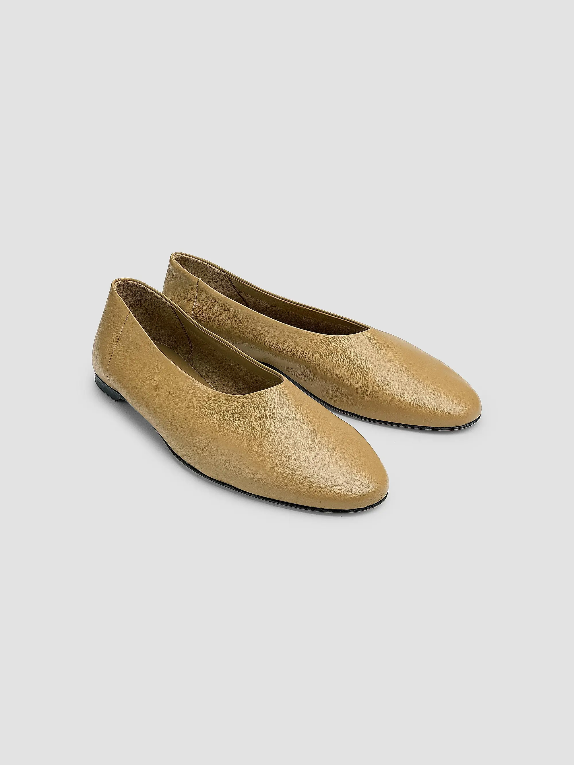 Leather Ballerina Flats
