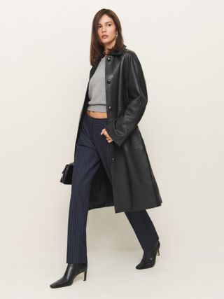 Veda Beck Leather Trench