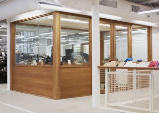 Imprimerie du Marais interior with joinery and workspaces
