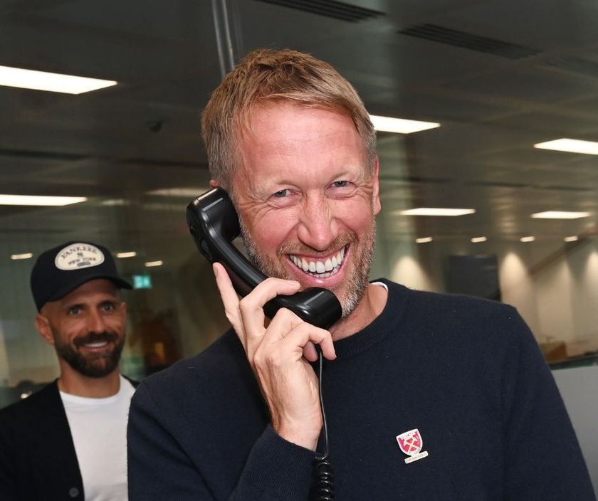 Graham Potter has laughed off his part in a viral trend