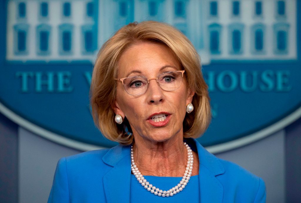 Education Secretary Betsy DeVos.