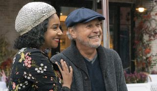 Street singer Emma (Tiffany Haddish) and venerated comedy writer Charlie (Billy Crystal) strike up a unique friendship after she wins lunch with him at a celebrity auction in 'Here Today,' cowritten and directed by Crystal.