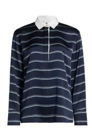 Silk Striped Rugby Shirt