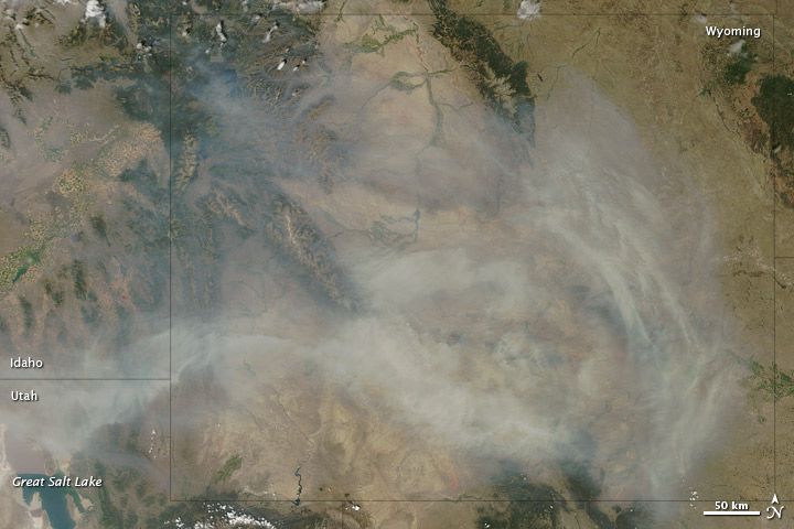 Western Wildfire Smoke Spotted From Space | Live Science