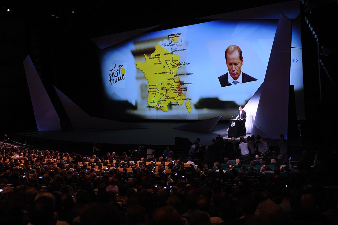 Christian Prudhomme presents the Tour de France route