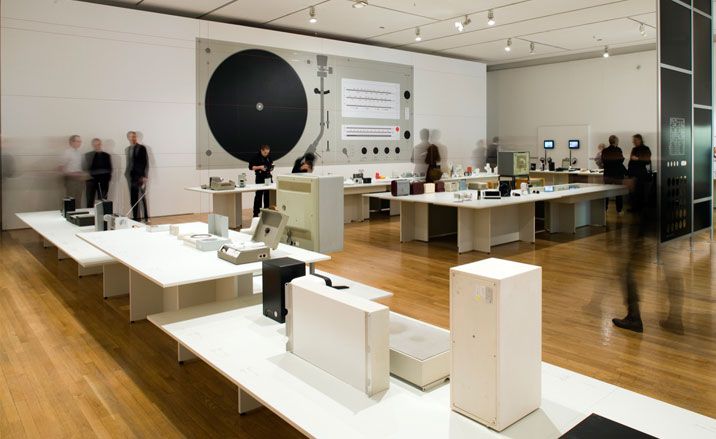 Installation view of Less and More at the Design Museum