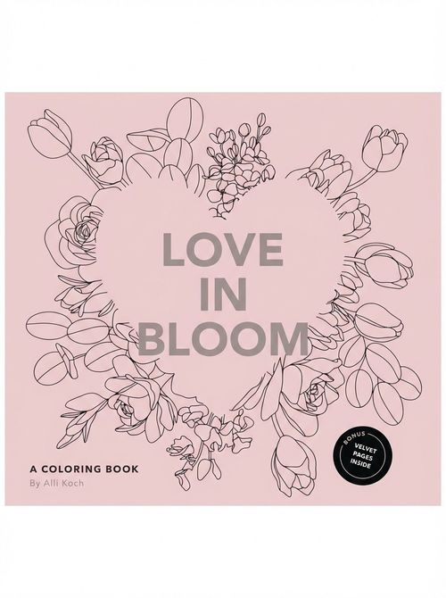 Love in Bloom Valentine's Coloring Book