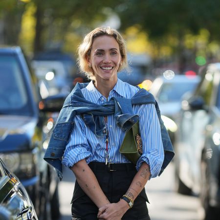 Outfit with a denim jacket