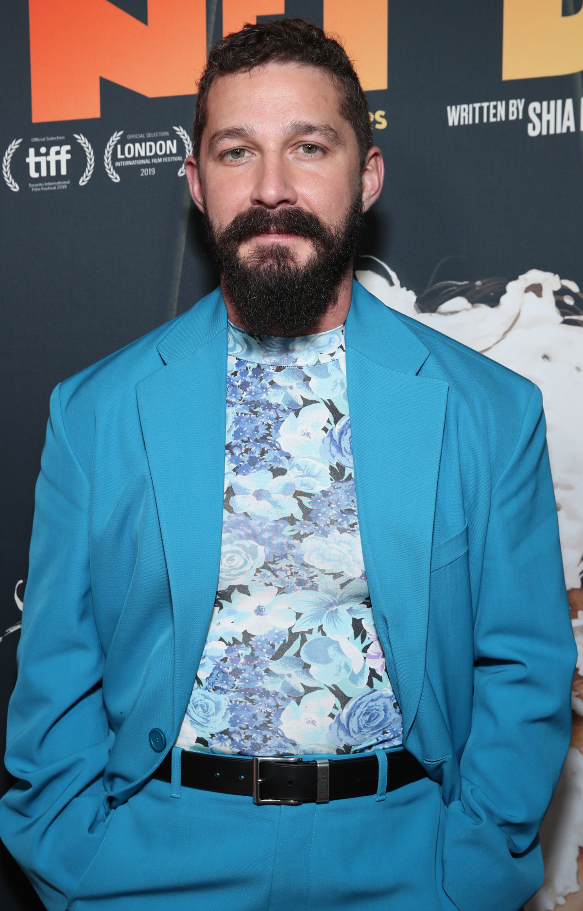 Shia LaBeouf attends the premiere of Honey Boy in Hollywood, California.