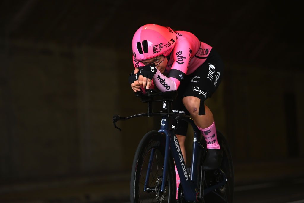 Images from the individual time trial on stage 8 of the Tour de France Femmes 2023