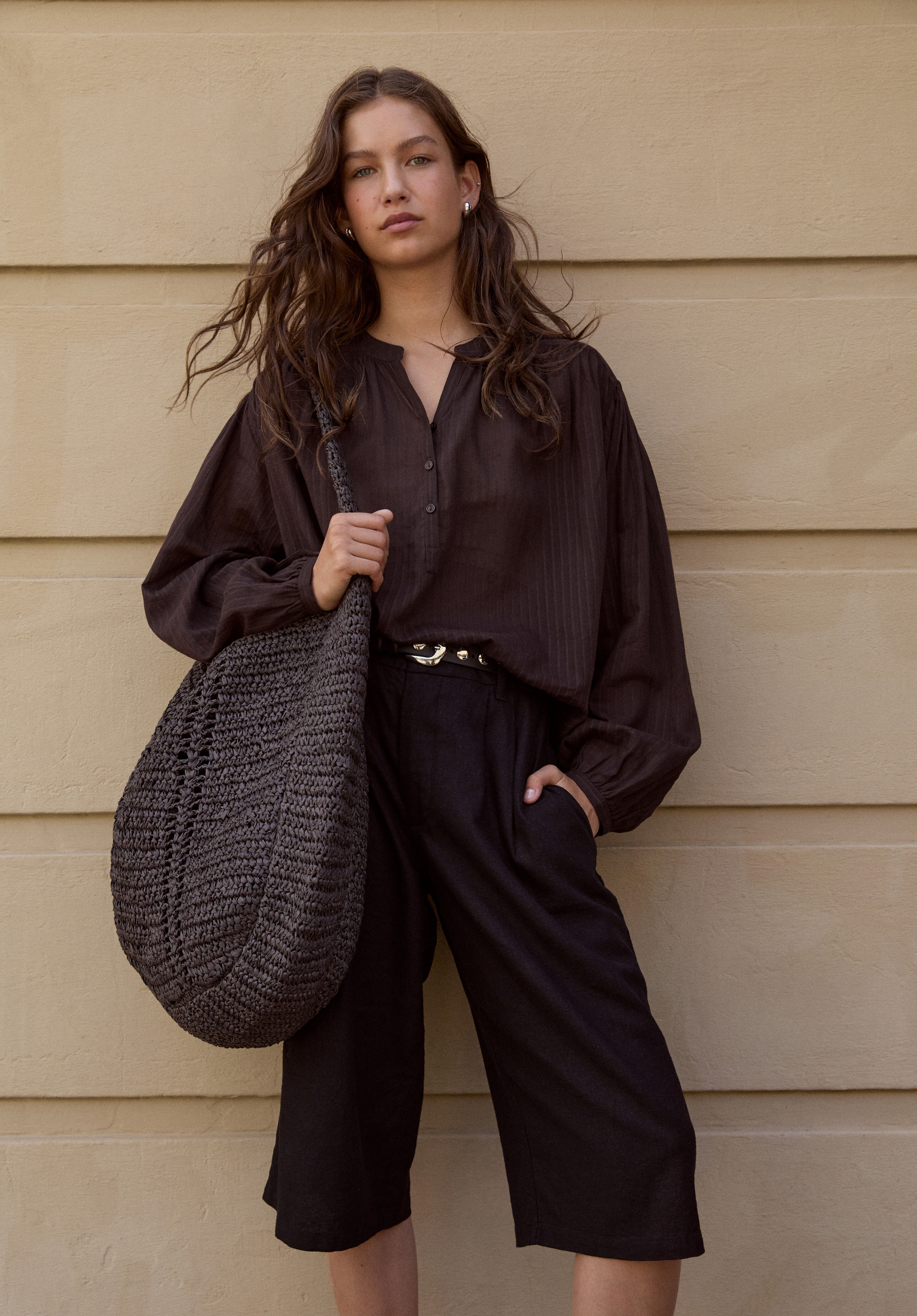 Linen Blend Lya Bermuda Shorts