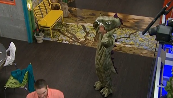 Cody as a dino