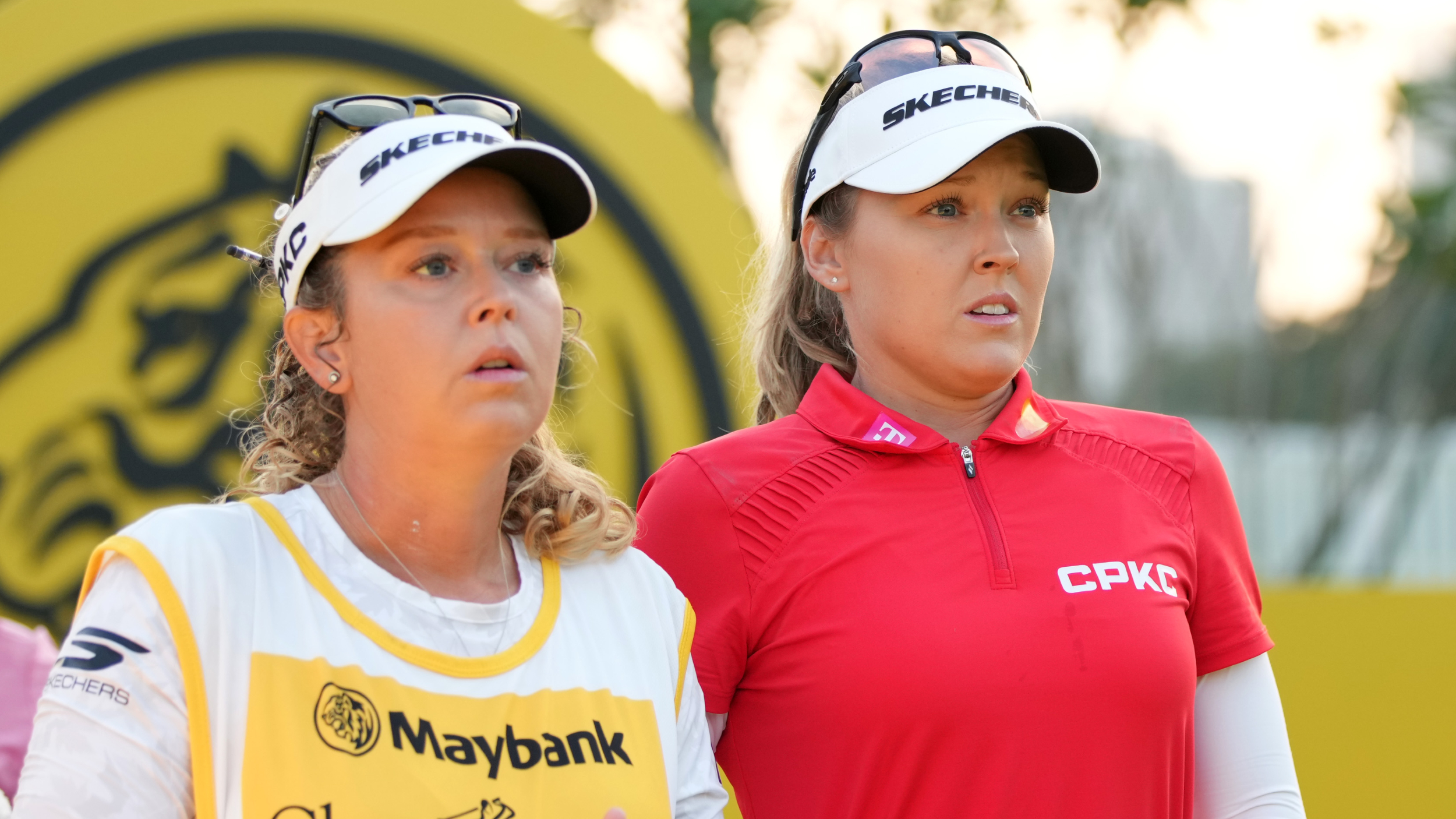 Brittany and Brooke Henderson at the Maybank Championship