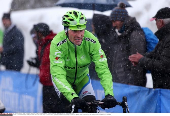 Ivan Basso (Cannondale) was easy to spot in his lime green kit