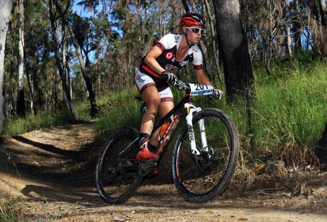 Peta Mullens on lap 1