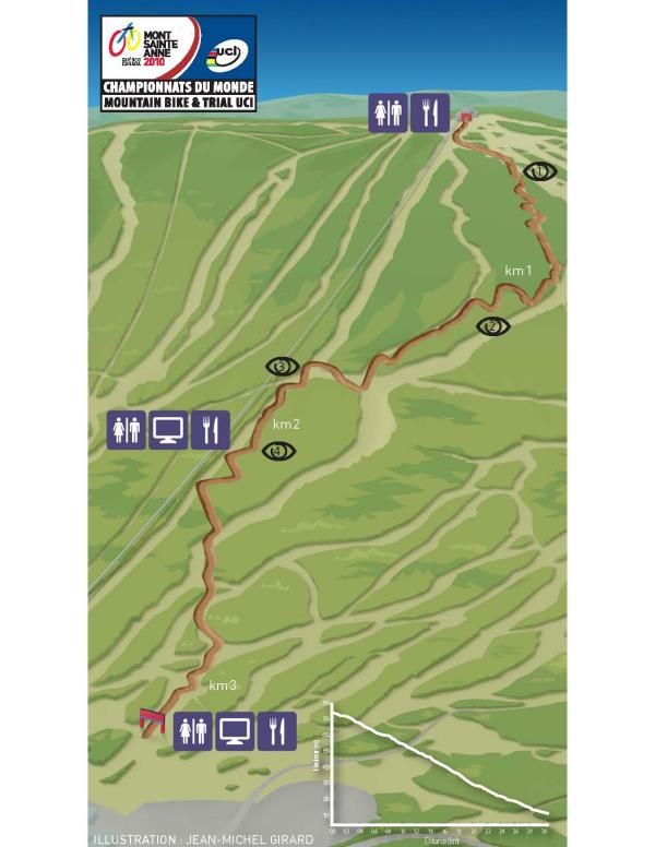 The 2010 downhill world championship course