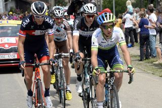 Simon Yates leads an escape on stage eight of the 2014 Tour de France