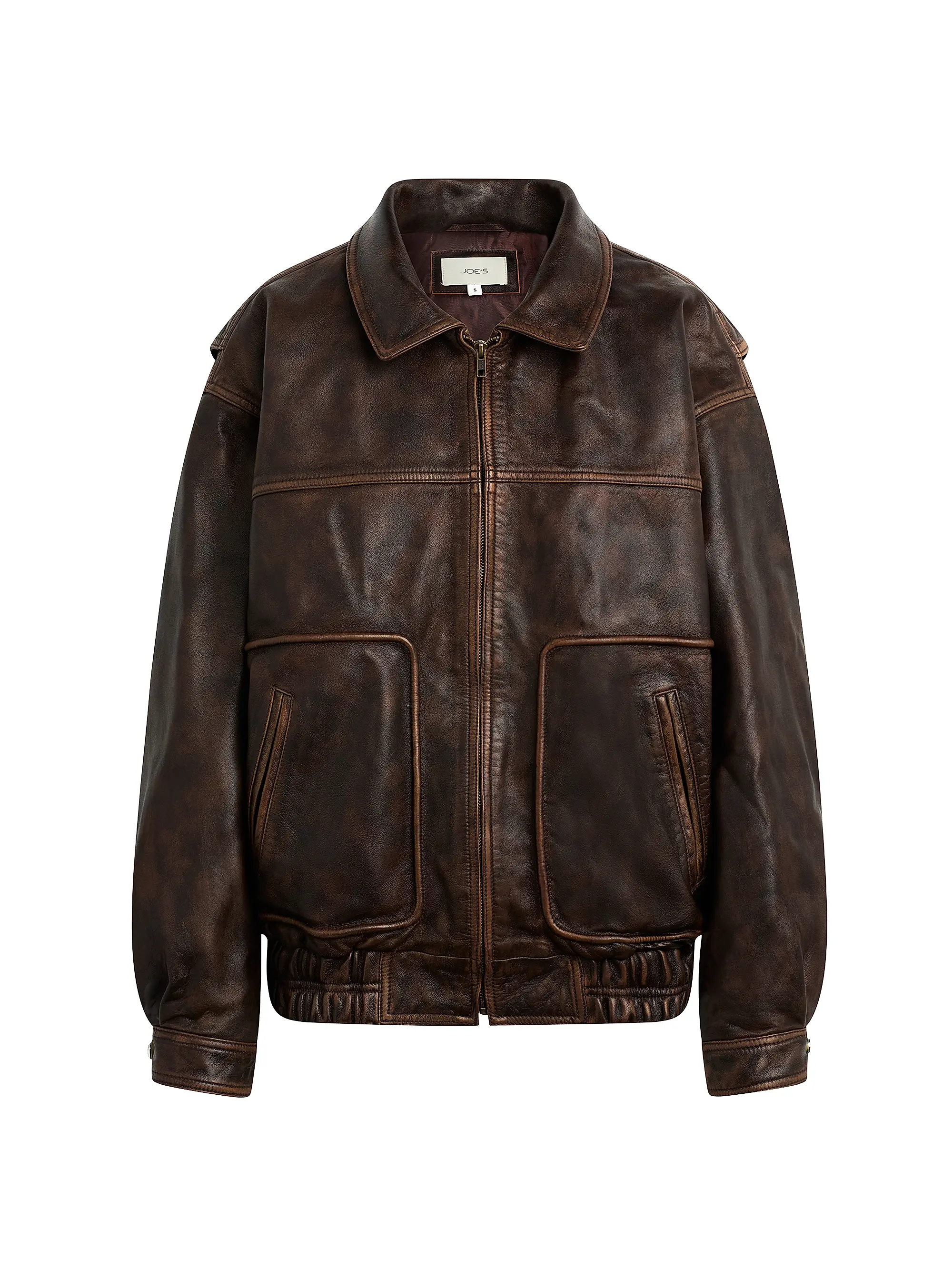 Luca Exposed-Seam Leather Jacket