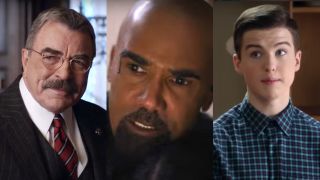 tom selleck on blue bloods, shemar moore on s.w.a.t. and iain armitage on young sheldon
