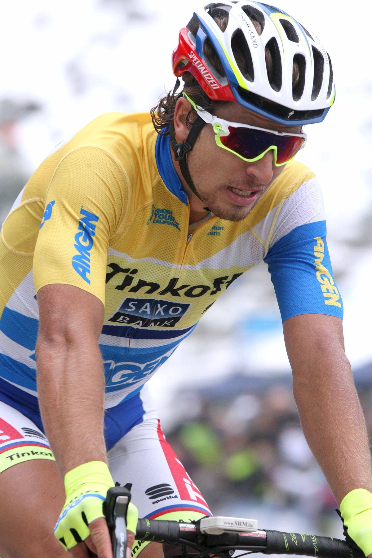Peter Sagan (Tinkoff-Saxo) in the leader's jersey
