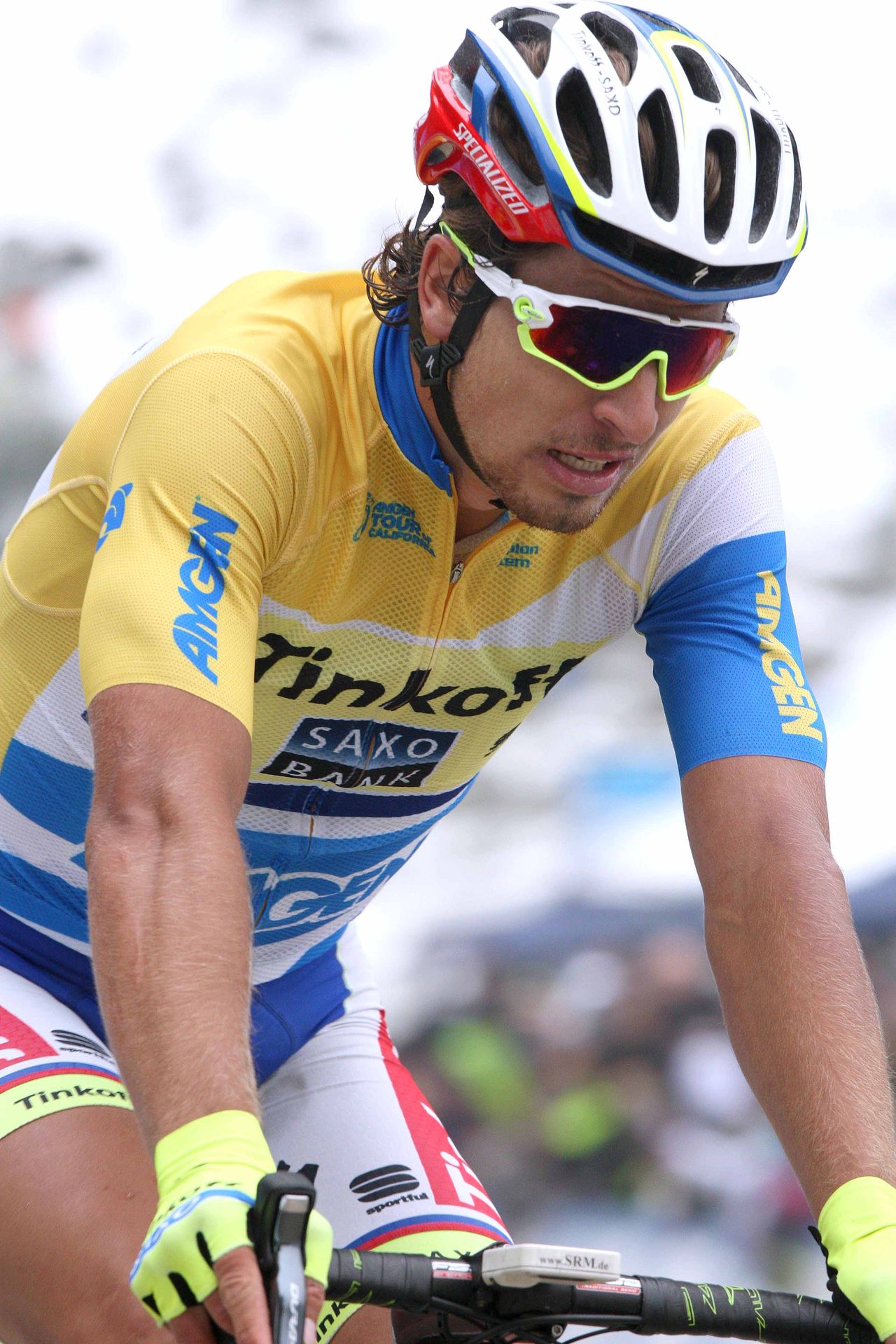 Peter Sagan (Tinkoff-Saxo) in the leader's jersey