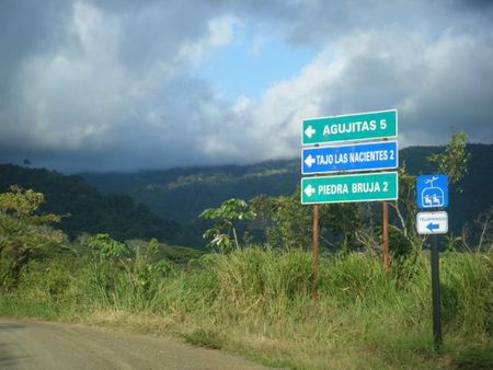 A view from the beginning of the La Ruta stage 1 course.