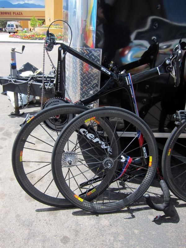 Garmin-Cerv&eacute;lo speedster David Zabriskie looks to be the only team rider to use the Cerv&eacute;lo S5 in the USA Pro Cycling Challenge.