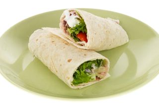 Healthy lunch ideas, Tuna and lemon mayonnaise wraps