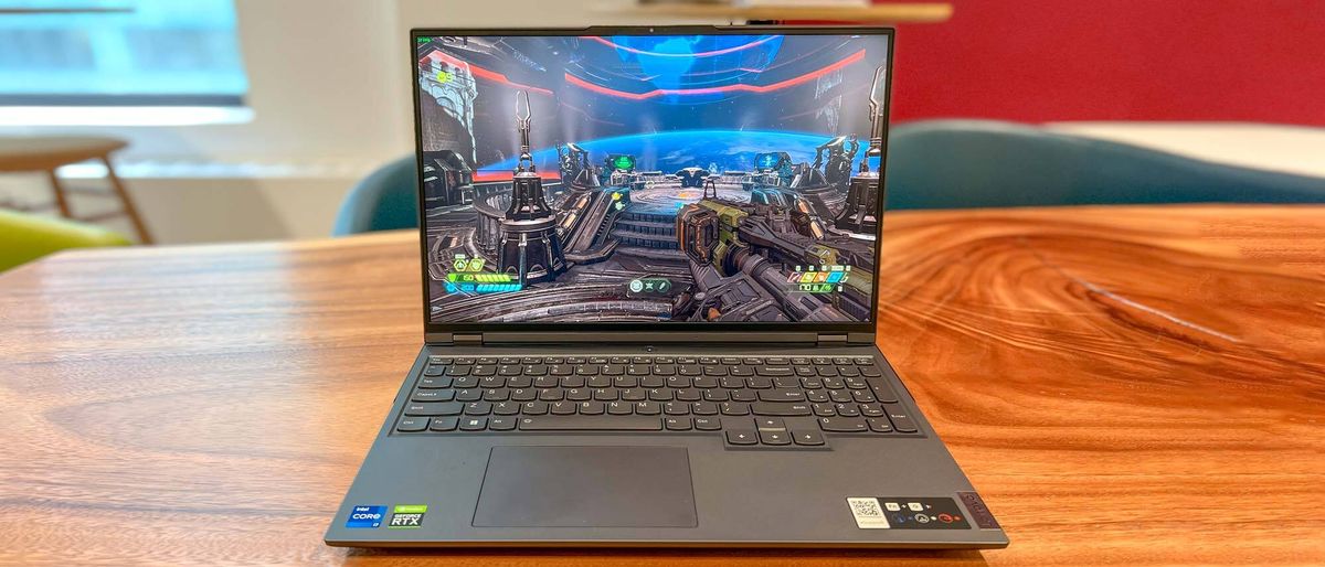 Lenovo Legion 5i Pro (2022) review unit on desk