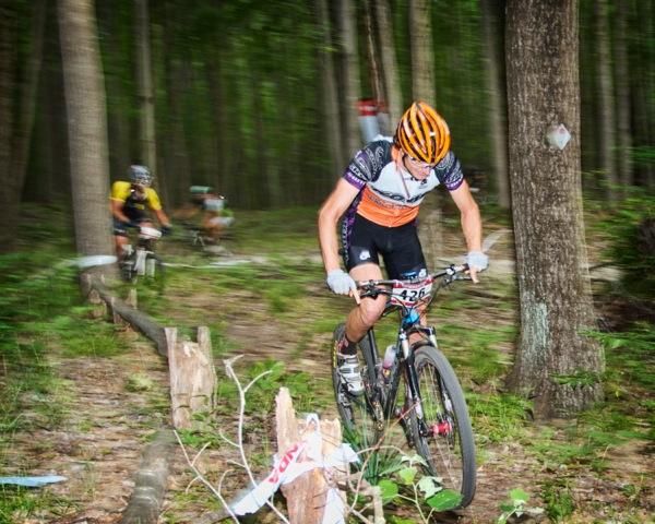Barry Wicks (Kona) races to a win at the Lumberjack 100