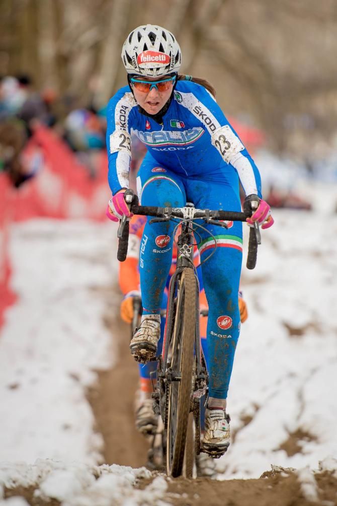 Eva Lechner (Italy) in action at 'cross Worlds
