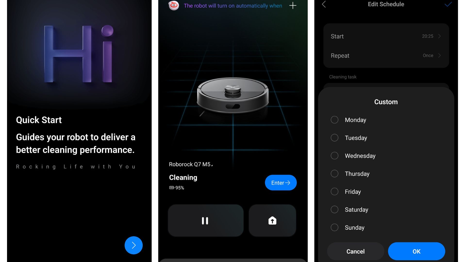 Roborock Q7 M5 maps screenshot