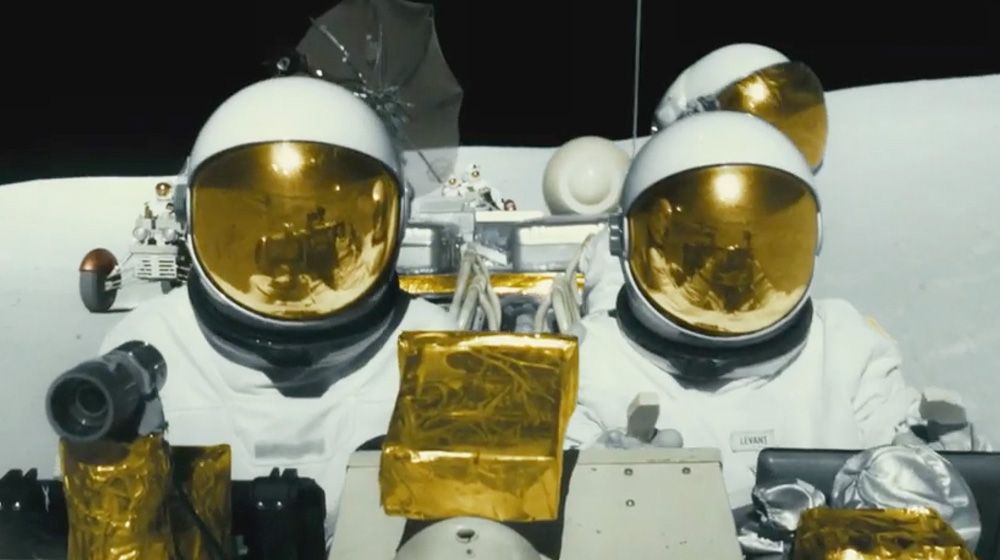 Despite being set in the future, the rovers still have an Apollo-era aesthetic in "Ad Astra" starring Brad Pitt.