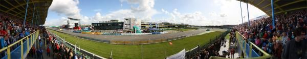 The Assen time trial circuit - slippery when wet.