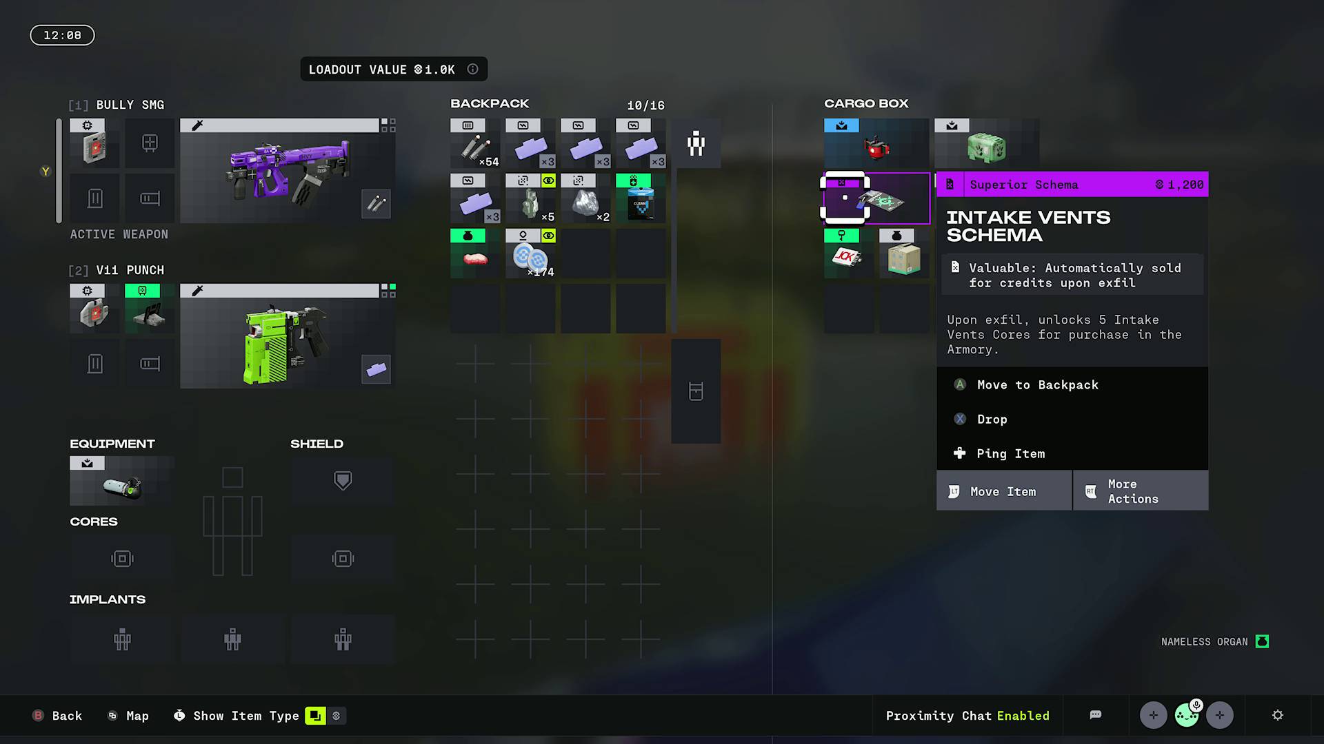 Marathon Schema Destroyer runner core from cargo box