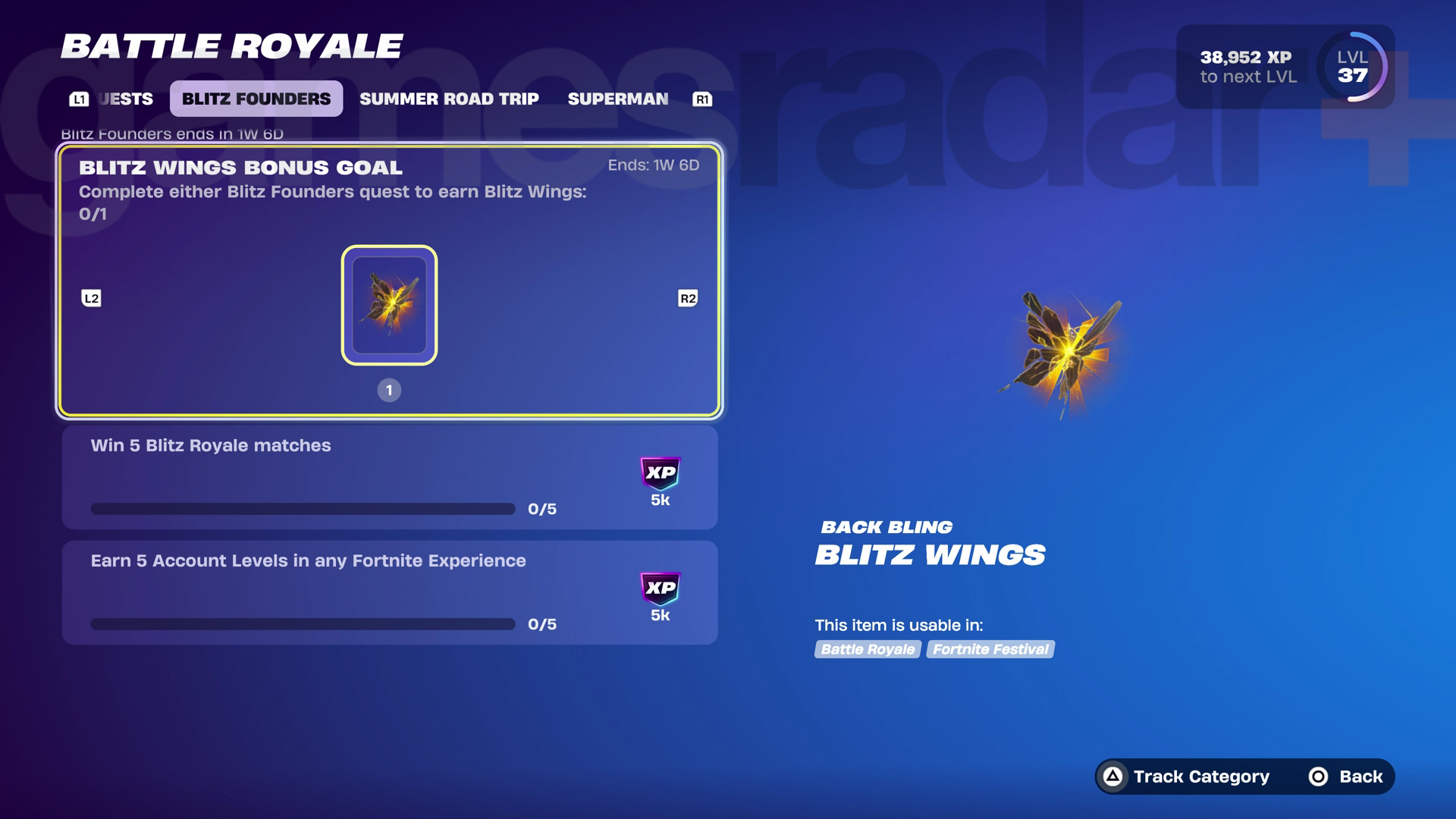 Fortnite Blitz Founders Quests Chapter 6 Season 3