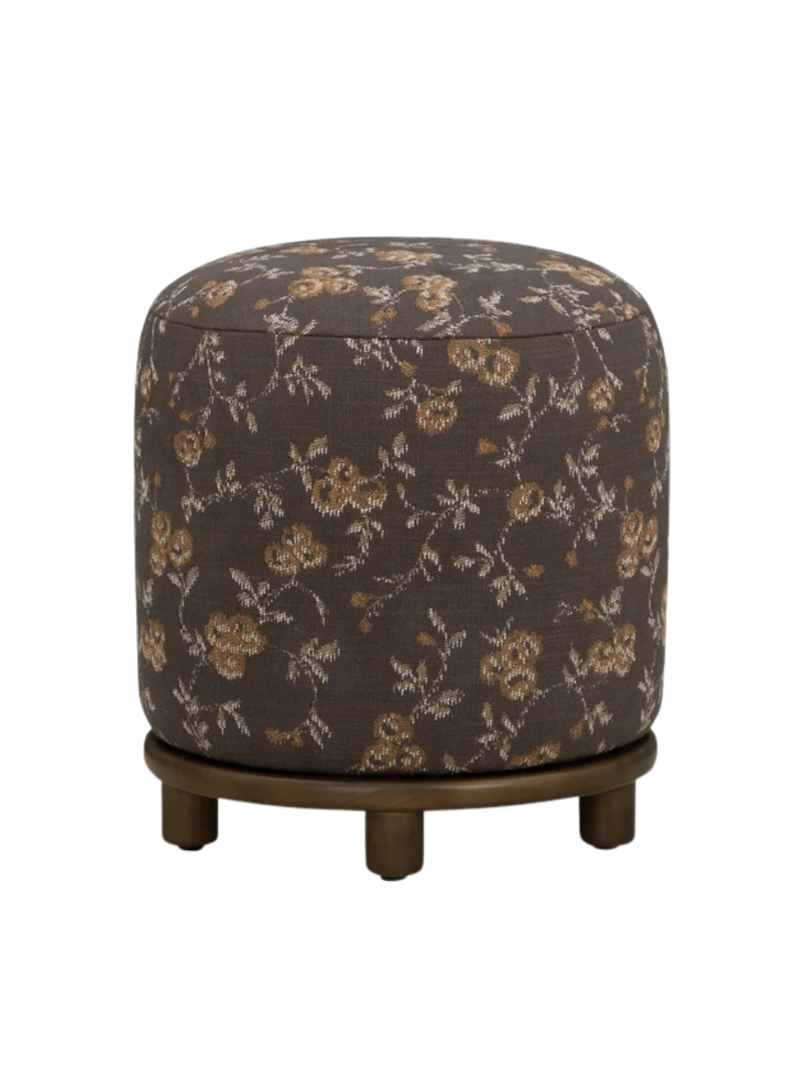 Bisou Performance Jacquard Ottoman - Java Floral
