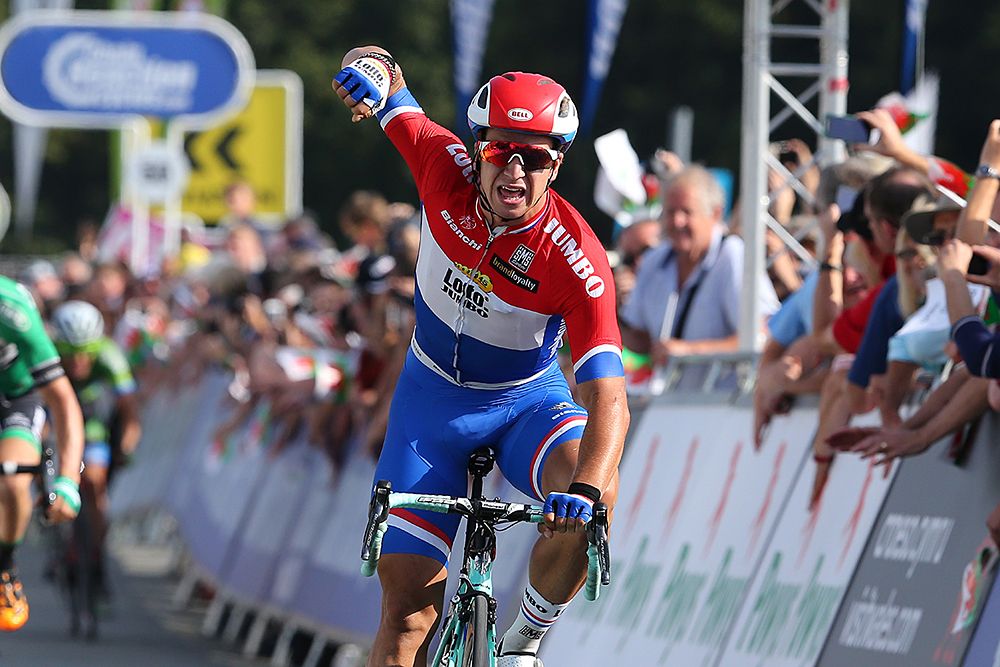 Dylan Groenewegen (LottoNL-Jumbo) won stage 4 of the Tour of Britain