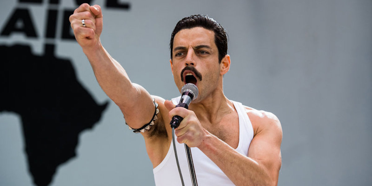 Freddie Mercury in Bohemian Rhapsody