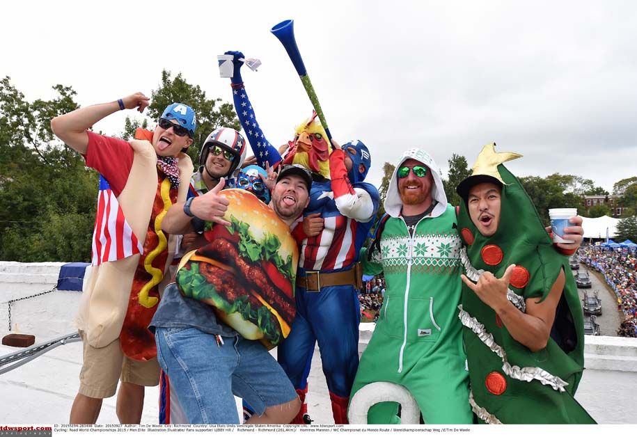 Fans at the World Championships