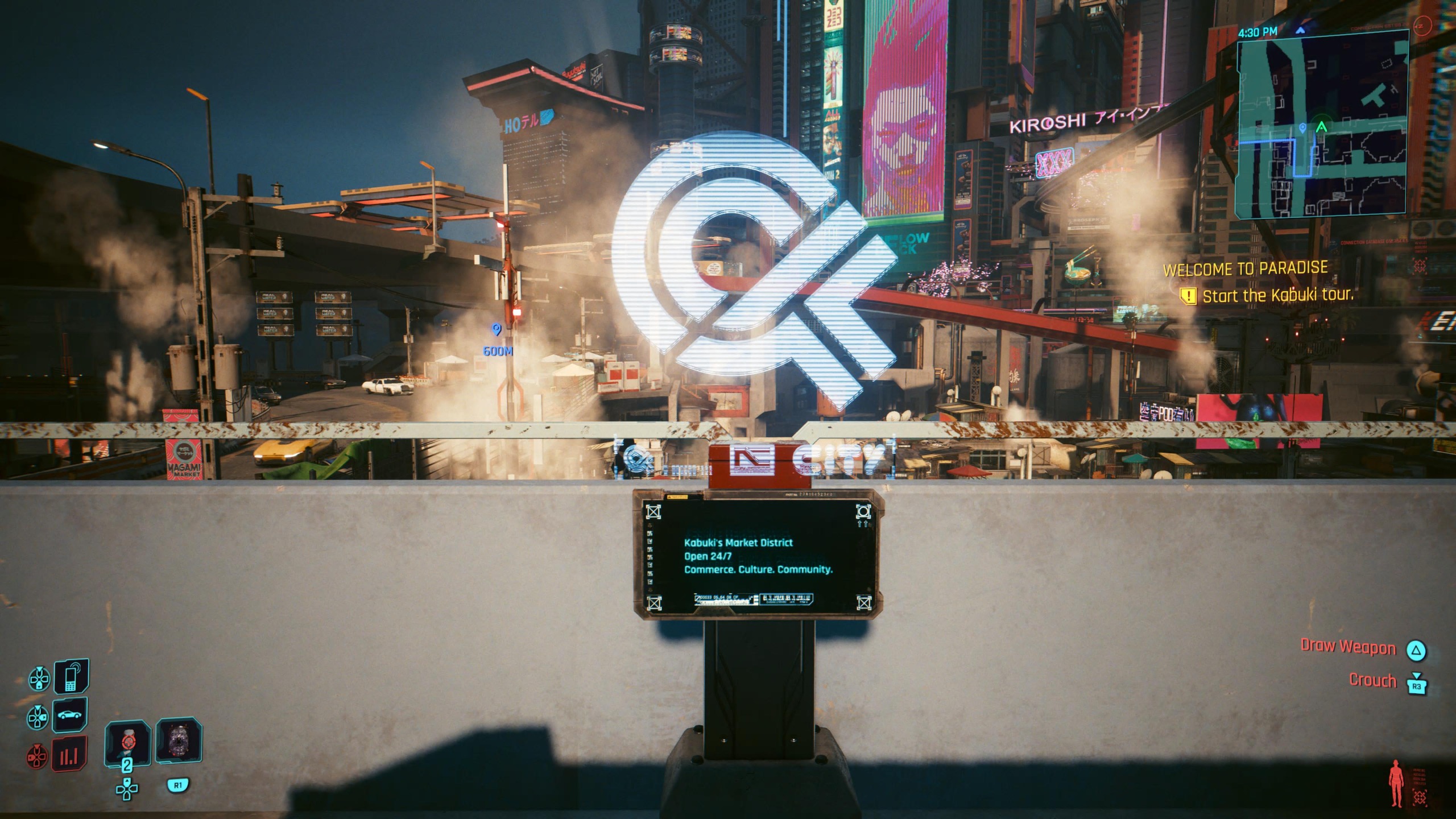 The final stop on the tour in the Welcome to Paradise quest in Cyberpunk 2077