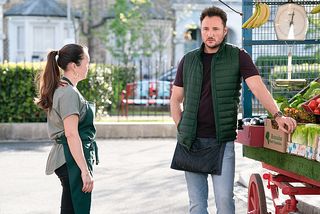 Martin tells Stacey his suspicions in EastEnders 