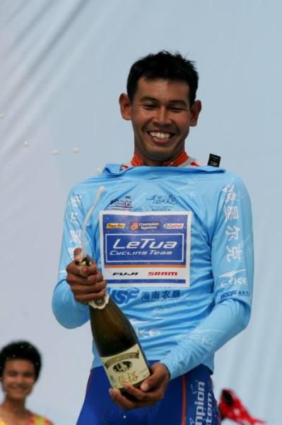Mohd Salleh (LeTua) is the leading Asian rider after stage 1.