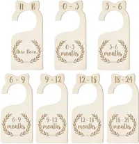 6. uwows Premium Wood Baby Wardrobe Dividers: £12.97 at Amazon