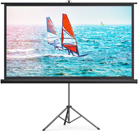 TaoTronics Projector Screen with Stand, 4K HD 100'' 16:9: $120.99